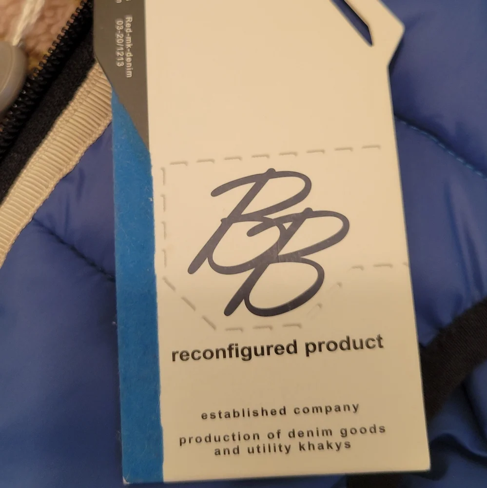 Best Band Boy's 9 Months Blue and Gray Puffer Jacket with Hood 9 Months